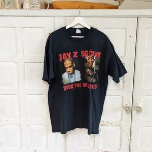 Vintage Jay Z 50 Cent 2003 Rock the Mic Fest XL Hip Hop